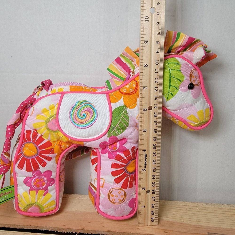 Sassy Pet Saks By Douglas Quilt Horse Purse - NWOT - Picture 8 of 8
